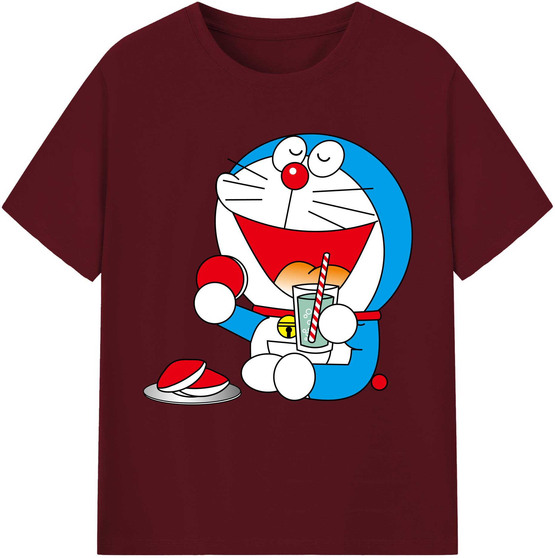 （画像用） ドラえもん Doraemon 綿100％半袖Tシャツ（フロントプリント）